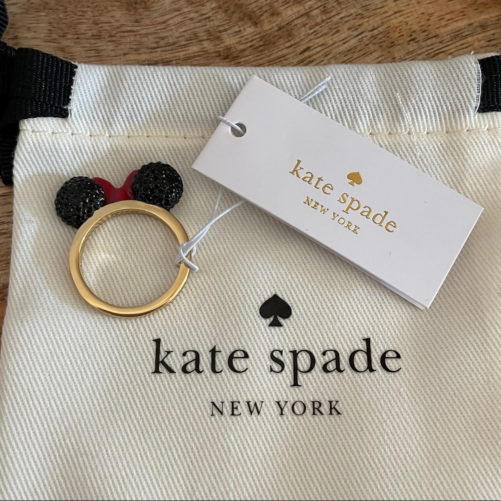 NWT Disney x Kate Spade Minnie Mouse Ring ~ Sz 8
